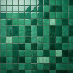 Green Square Tiles Texture