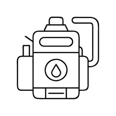 diesel icon, diesel line art - simple line art of diesel, perfect for diesel logos and icons
