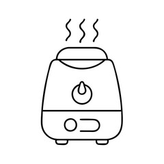 humidifier icon, humidifier line art - simple line art of humidifier, perfect for humidifier logos and icons