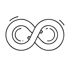 infinity endurance icon, infinity endurance line art - simple line art of infinity endurance, perfect for infinity endurance logos and icons