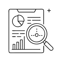 internal audit icon, internal audit line art - simple line art of internal audit, perfect for internal audit logos and icons