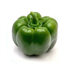 Green bell pepper isolated