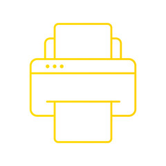 printer gradient icon