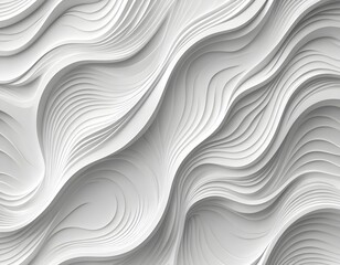 Obraz premium Abstract White Wave Pattern