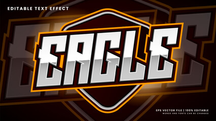 Eagle esports gaming 3d editable text effect