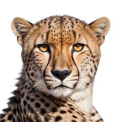 Obraz premium Cheetah Portrait, Close-up of a Cheetah's Face