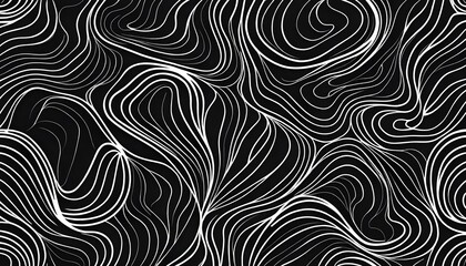 Abstract Swirling Lines Pattern