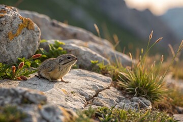 Obraz premium Macro photography of stone texture, high detail, natural colors, for use in design projects and websites.