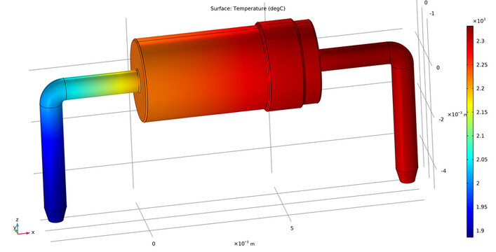 Computer Joule heating 3d modeling of electronic component -
resistor, diode.
Engineering technical temperature analysis of pcb radio part. Technic cad aided design. Study of analog radionics.