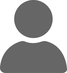 User, Profile, Account generic avatar person silhouette identity placeholder simple human icon vector illustration printable design minimal clean interface symbol login account graphic