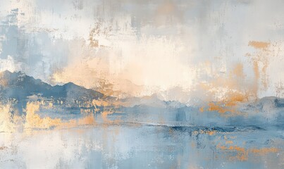 Abstract minimalist background with pastel tones. AI generated illustration.
