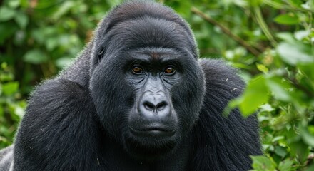 Close-up of a Silverback Gorilla (Photo)