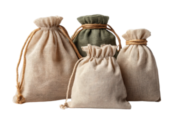 Reusable Mesh Produce Bags Set with Drawstring Closure and Flat Base