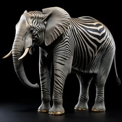 Zebra-striped Elephant