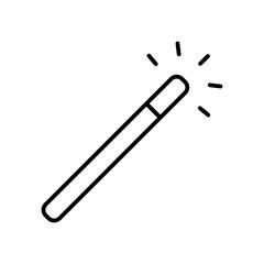 magic wand line icon