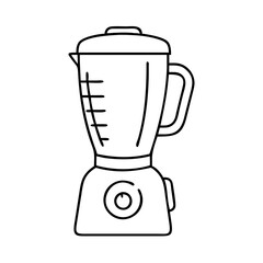 blender icon, blender line art - simple line art of blender, perfect for blender logos and icons