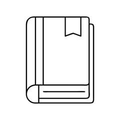 book icon, book line art - simple line art of book, perfect for book logos and icons