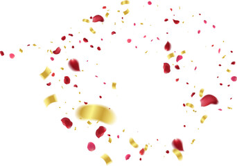 Rose petals or sakura flying petals, romantic background with realistic pink cherry flower petals flow or falling motion. Love, Spiral pin