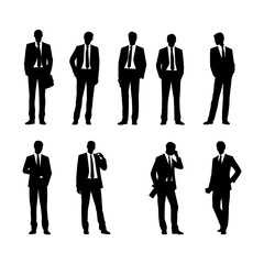 Office Worker Silhouette Clipart
