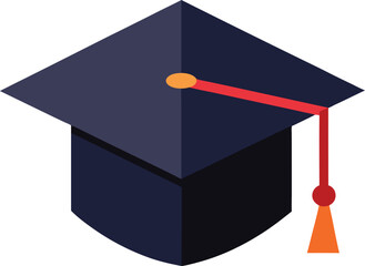 graduation cap clipart vector on transparent background