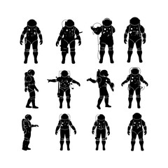 Floating Astronaut Vector Design