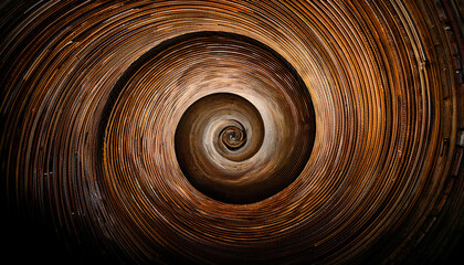 interesting spiral circle design illustration