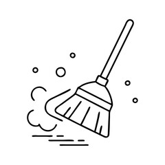 cleanup icon, cleanup line art - simple line art of cleanup, perfect for cleanup logos and icons