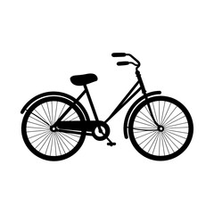 Fototapeta premium Old Fashioned Bicycle Silhouette Design