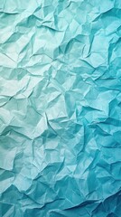 Obraz premium Colorful Crumpled Paper Texture in Gradient Shades of Blue and Green with Realistic Wrinkles and Creases Perfect for Background or Design Projects