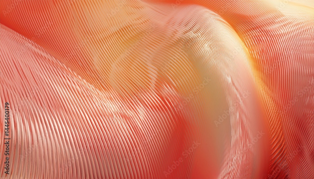 Poster vibrant abstract orange and red flowing lines background for digital art, web design, print media, b