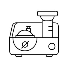 food processor icon, food processor line art - simple line art of food processor, perfect for food processor logos and icons