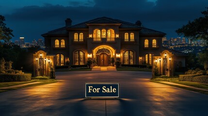 Fototapeta premium A luxury mansion with an elegant 