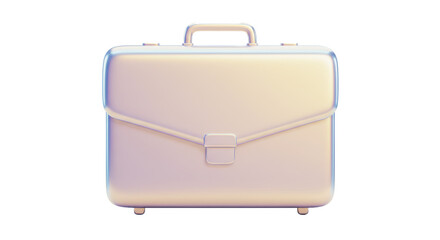 Isolated Iridescent Briefcase Business Accessory