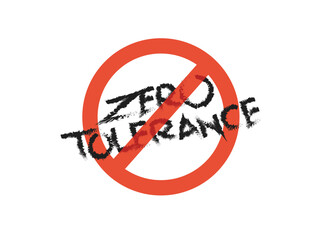 Antisocial behavior, refusal zero tolerance sign