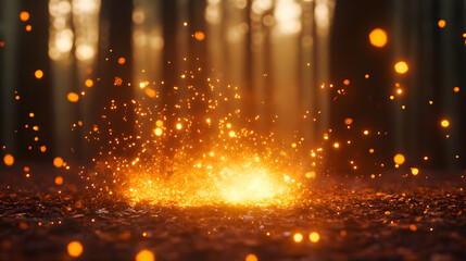 Change dark forest background scene with realist