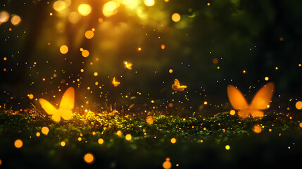 Change dark forest background scene with realist