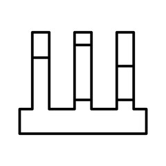 communicating vessels line icon