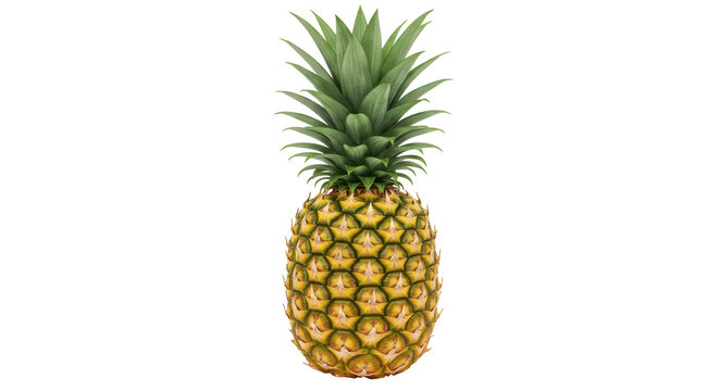 Isolated Pineapple - Powered by Adobe
