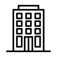 Apartment Tower line icon