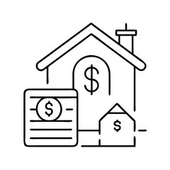 loan emi icon, loan emi line art - simple line art of loan emi, perfect for loan emi logos and icons