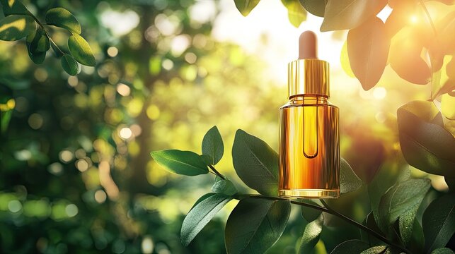 Golden Elixir Natures Serum in Sunlight.