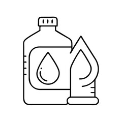 lubricants icon, lubricants line art - simple line art of lubricants, perfect for lubricants logos and icons