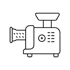 meat grinder icon, meat grinder line art - simple line art of meat grinder, perfect for meat grinder logos and icons