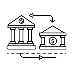 microfinance loan icon, microfinance loan line art - simple line art of microfinance loan, perfect for microfinance loan logos and icons