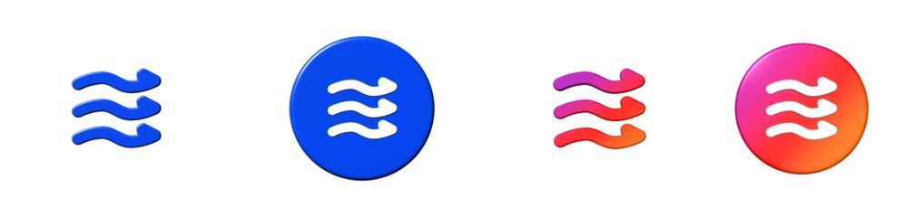 wind flow interface essential 3D icon