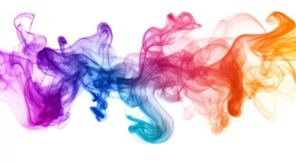 Smoke shapes on white.