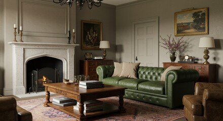 Cozy Living Room Illustration