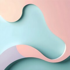 Fototapeta premium Abstract Pastel Wave Background