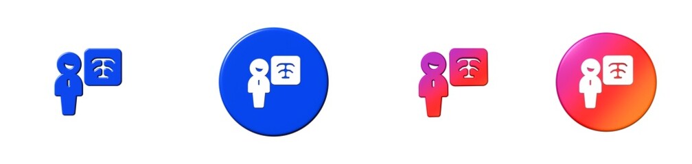 radiology scan health beauty 3D icon