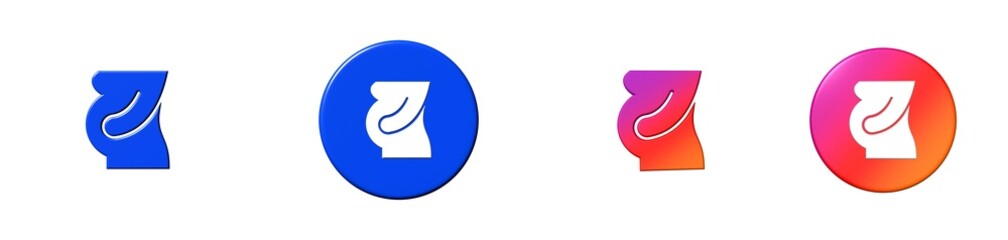 pregnancy health beauty 3D icon